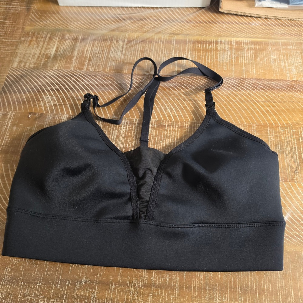 Blanqi Everyday Maternity Postpartum Support Bra‎ Black XL Wireless Racerback